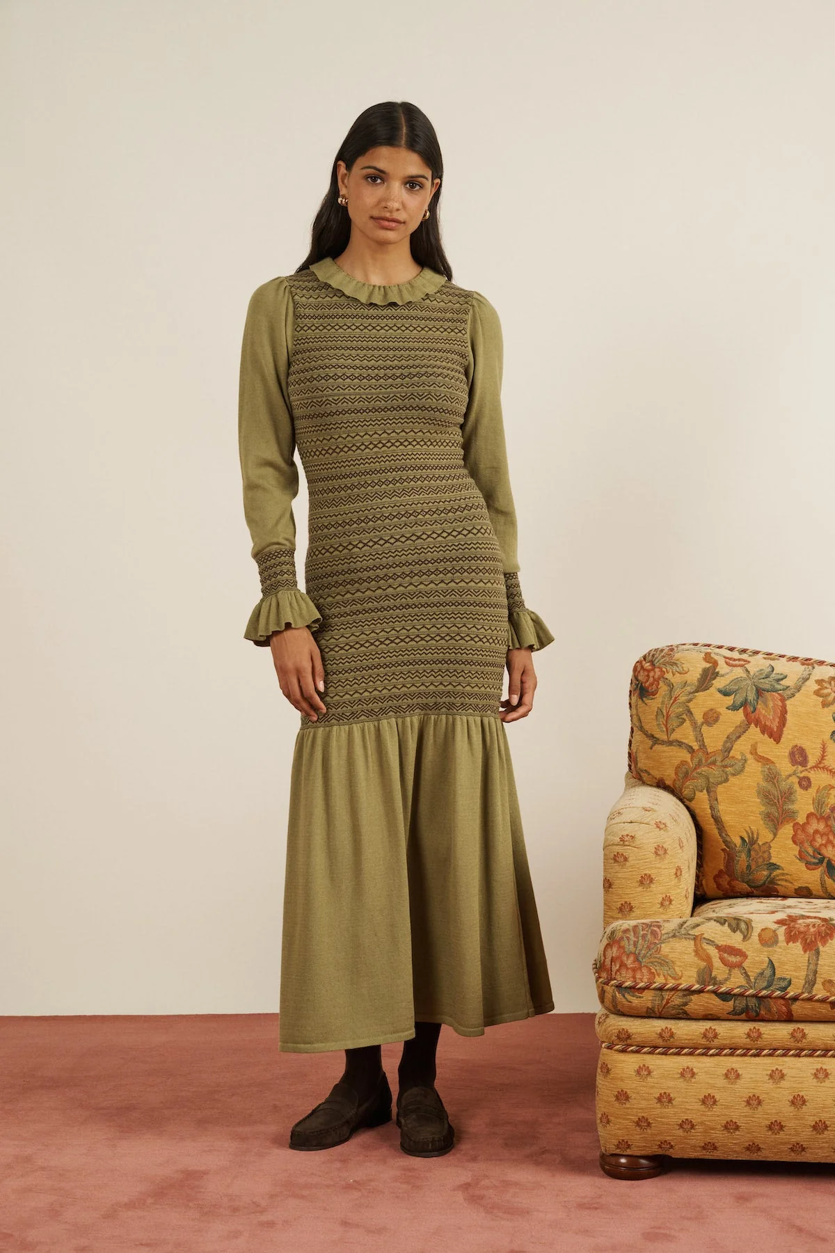 Aleria Long Knit Dress - Image 6