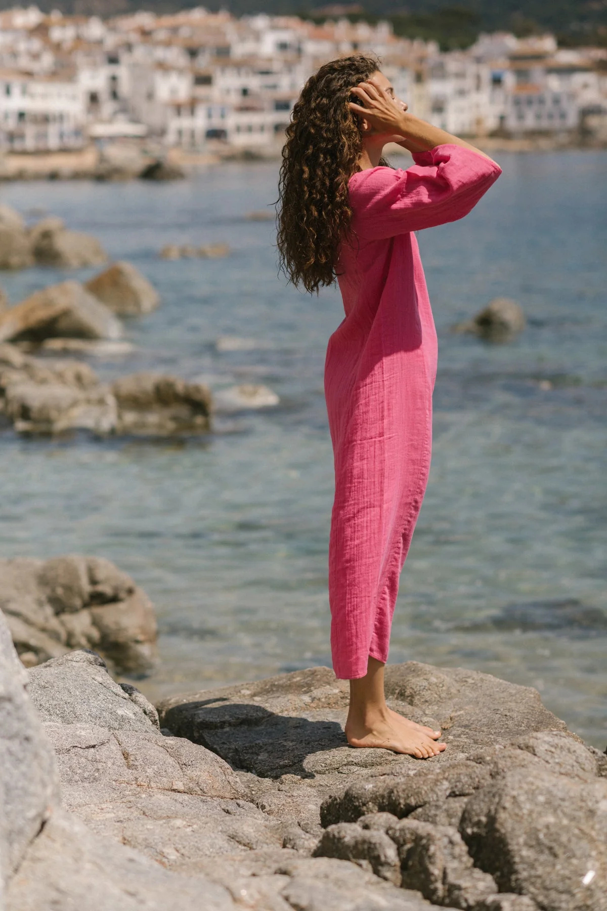 Kalamata Dress Pink - Image 3