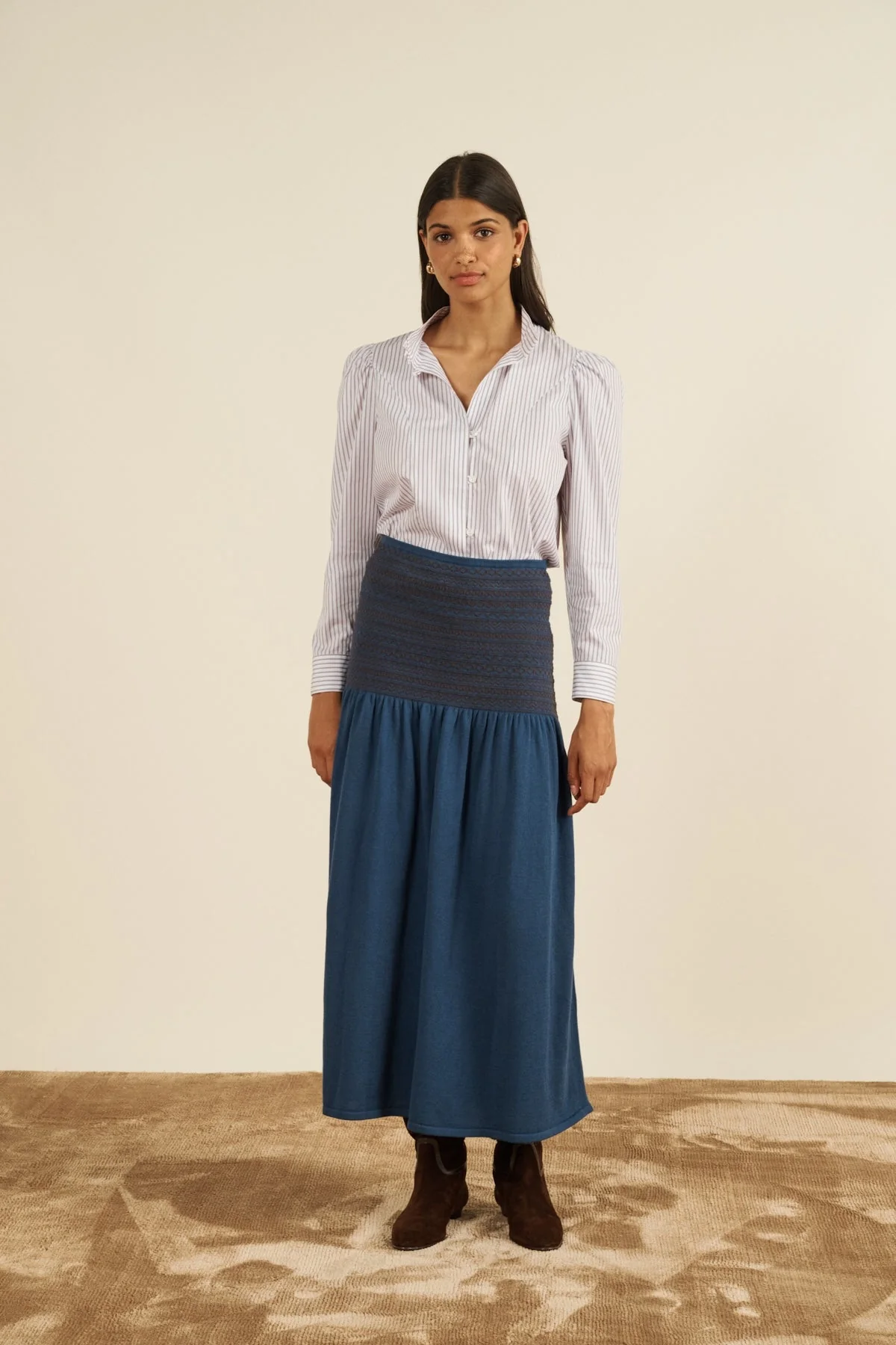 Long Owl Knit Skirt - Image 3
