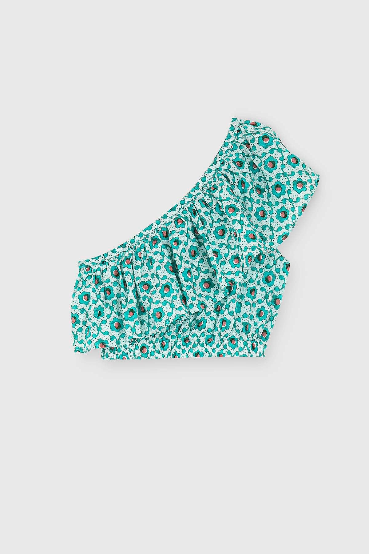 Pampi Top Green Flowers - Image 2