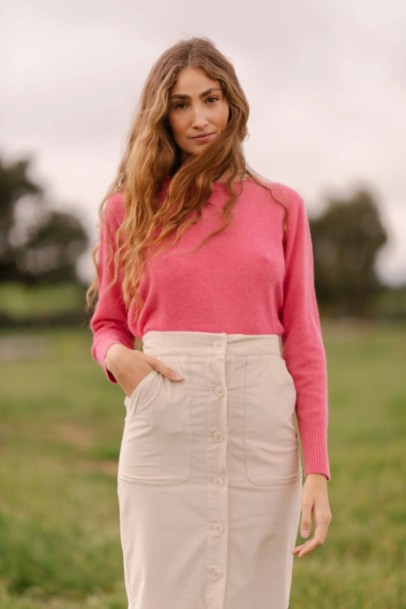 Sequana Skirt White Velvet