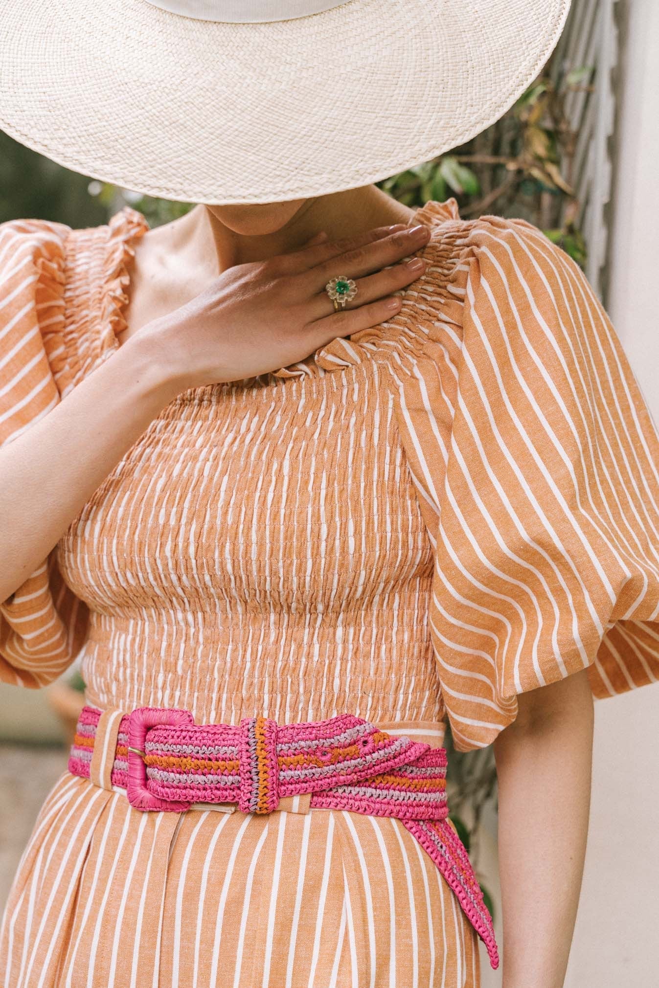 Soazig Shirt Smocks Orange Stripes